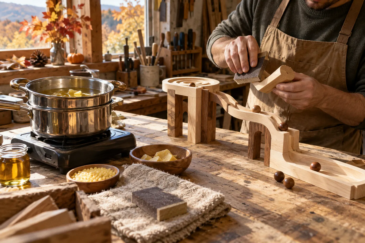 Beeswax finish for wooden toys: a step-by-step application guide