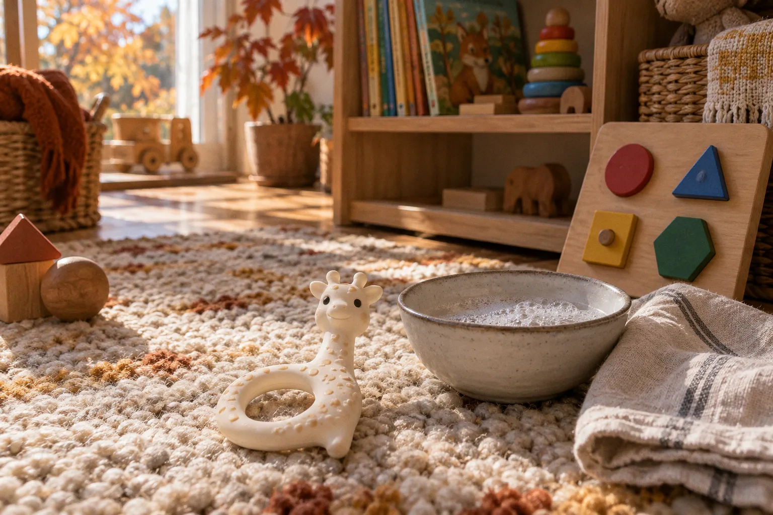 Natural rubber teethers: a step-by-step cleaning guide