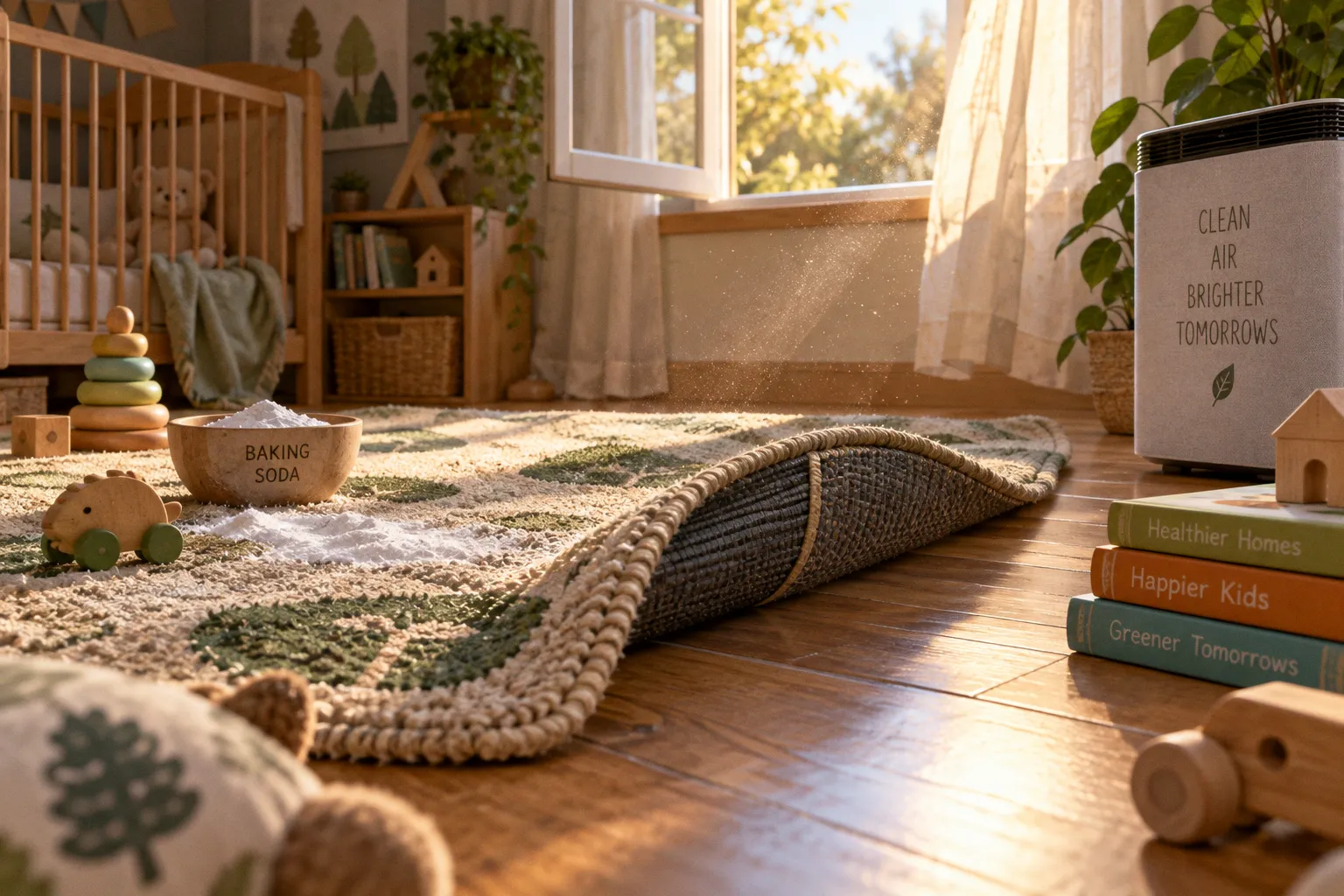 Nursery rug chemical odors: common mistakes and remediation