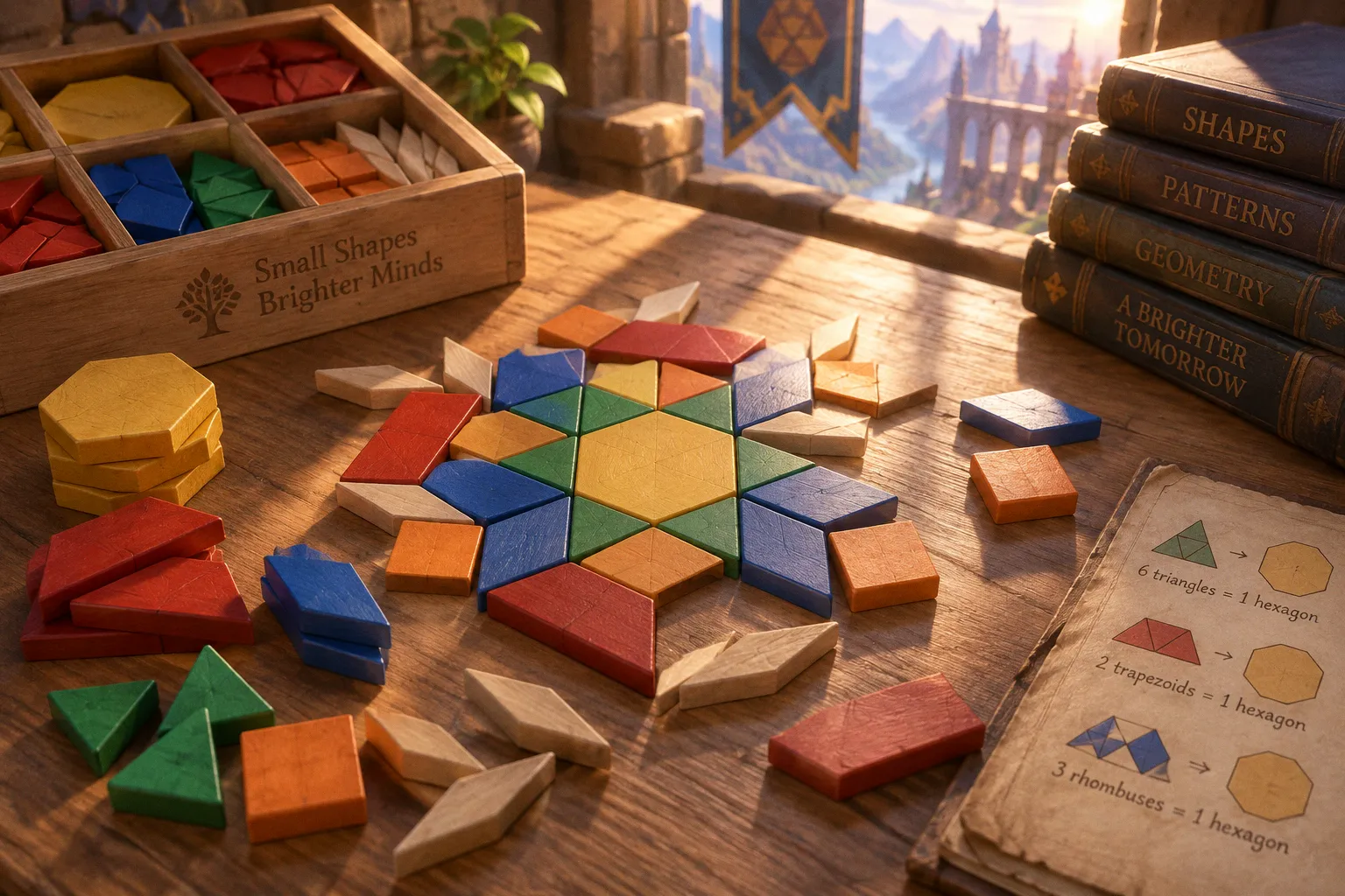 Wooden pattern blocks: a step-by-step guide for early geometry