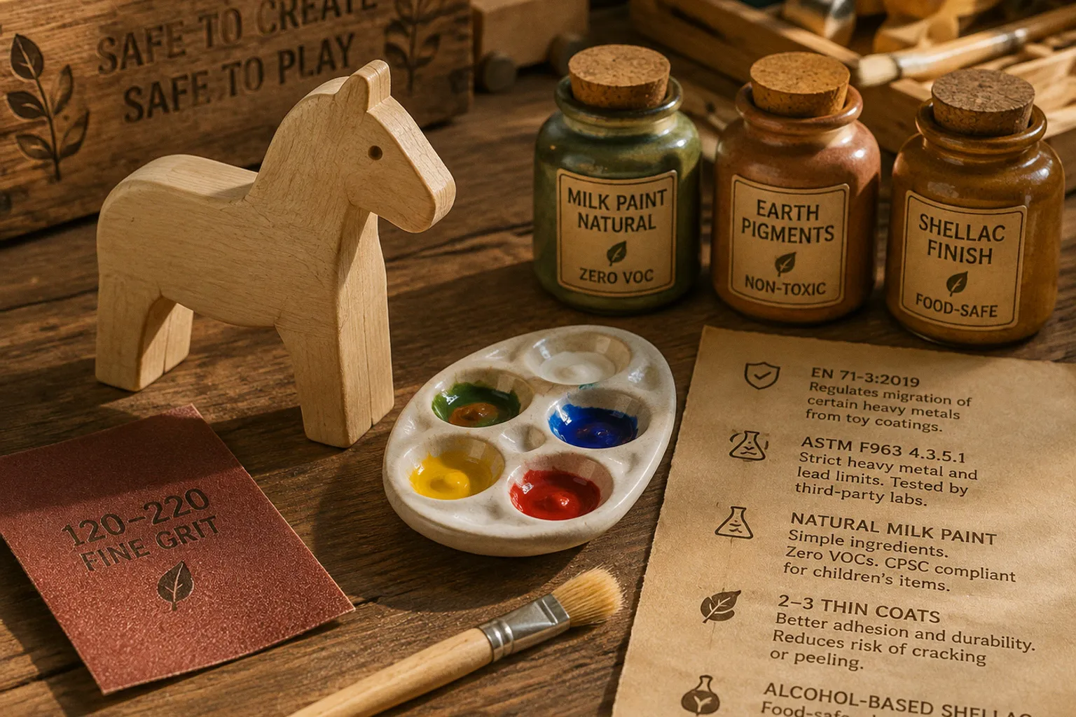 Wooden Toy Painting: Safe Step-by-Step Methods